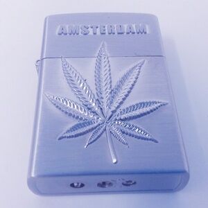 Embossed Leaf Amsterdam Souvenir 2"H
